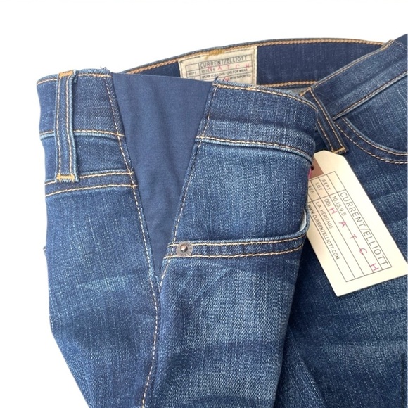 Current Elliott Hatch Dark Nearly Skinny Maternity Stretch Jeans New NWT SZ 26 - Picture 9 of 15